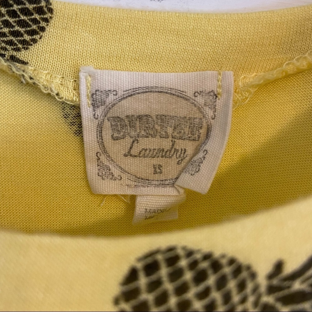 Dirtee Laundry Pineapple Tie Front Tank Top. Size XSmall. - Picture 3 of 6
